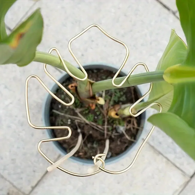 1Pc Large Hanging Plant Support Stand With Iron Hooks Heavy Duty Flower Pot Holder Indoor Outdoor Plant Decoration