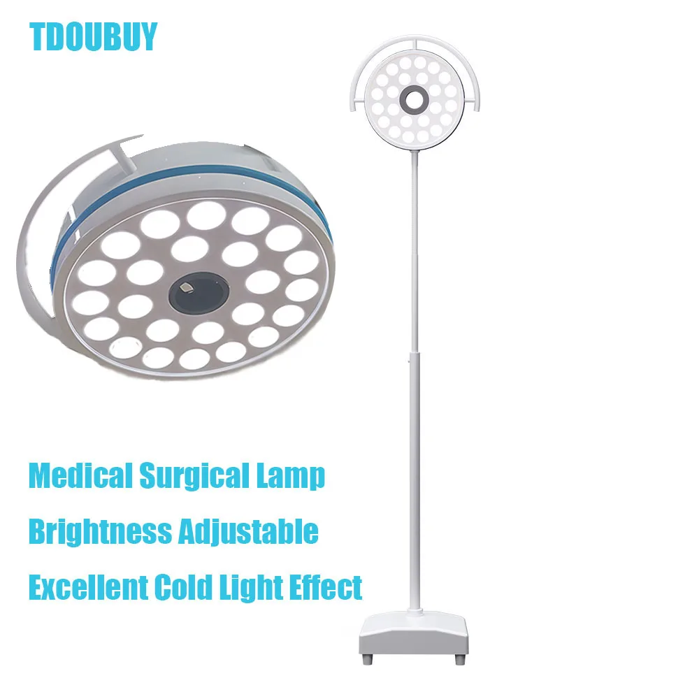 Luz médica Shadowless LED, luz cirúrgica para Dental Vet Pet Hospital usando, operação móvel, CE ISO, LD-Z300-24C