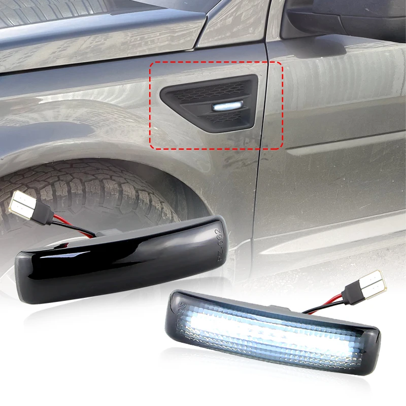 

2 шт. белый светодиодный боковой габаритный фонарь на крыло для Land Rover LR4 (L319) 2010-2016 Range Rover Sport (L320) 2006-2013