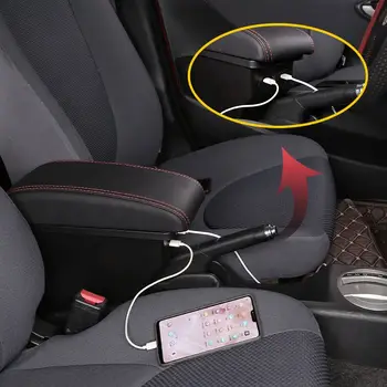 Pro Volkswagen POLO Mk5 6R Vento loketní opěrka 2012-2018, určená pro novou centrální konzolu, upravený úložný box, vylepšené autopříslušenství 10 nejlepší prodej Konzola VW Polo - №4