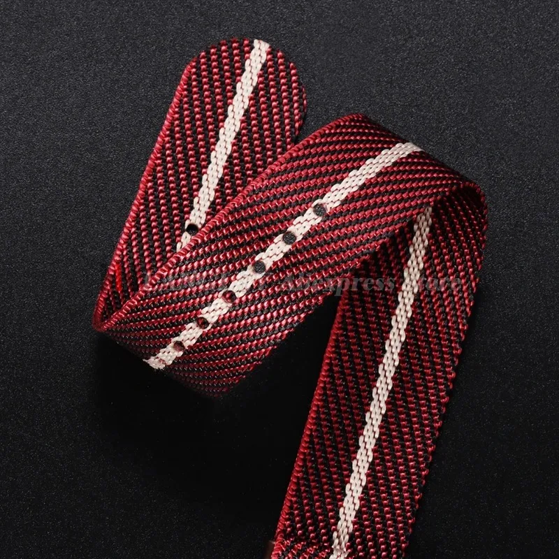 Cinturino per orologio in nylon premium 20mm 22mm per Tudor per Seiko per cinturino in tela militare Bracciale in tessuto per braccialetti da donna Rolex