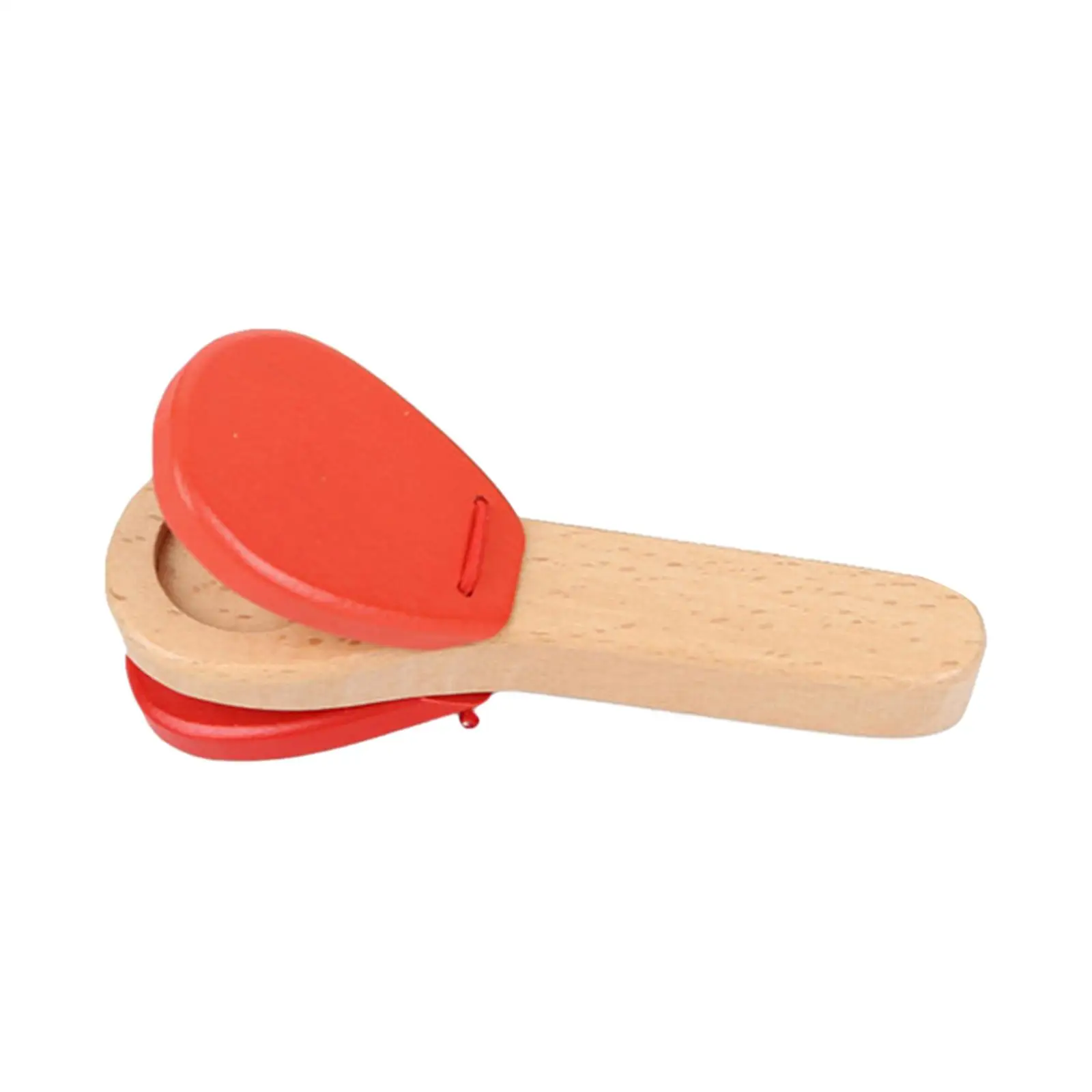 Finger Castanets ritmo strumento musicale educazione della prima infanzia giocattolo Cowbell Castanet in legno Clapper per ragazze ragazzi Toddlers