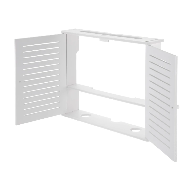 50Cm Wireless Router Storage Box Living Room Socket Wifi Decoration Wall-mounted TV Set-top Box Rack Cable DIY  Power Organizer
