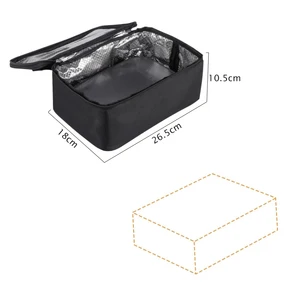 مزدوج الاستخدام سيارة المنزل 220 فولت 110 فولت 24 فولت 12 فولت لوحة حقيبة تدفئة كهربائية محمولة في الهواء الطلق للسفر نزهة الغذاء صندوق غداء فرن ساخن أكثر دفئا 8 فرن مبيعات رئيسي 12 فولت - No6