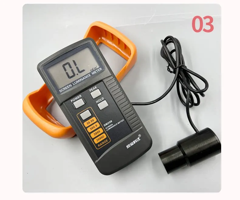 SM208 Screen Brightness Meter Portable Luminance Meter with Mini Light Detector