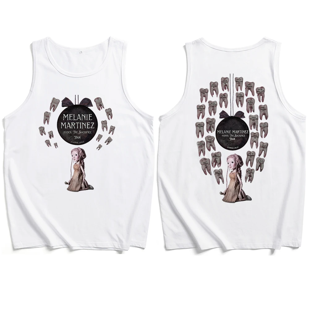 Melanie Martinez Hades The Sacrifice Tour Tank Top Sleeveless Vest Men Women Casual Cotton Streetwear Tank Shirt