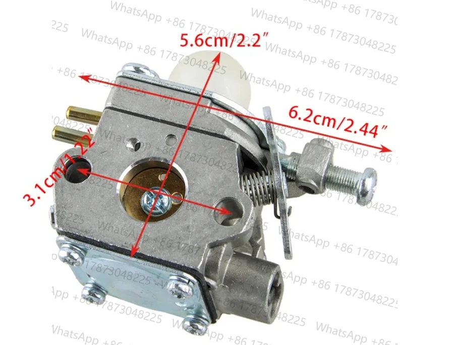 Petrol Carburetor Carb Kit 5131000612 Fit For for Ryobi RBL30MVA/B RLT30CES Homelite HBL26BP HBC26SJ HBC26SJS HBL26BV 308054001