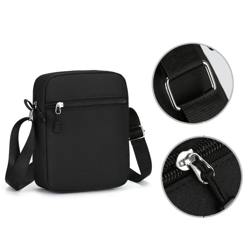 Oxford Shoulder Bag Durable Mini Black Mobile Phone Bag Waist Pack Men Crossbody Bags Man Bag Handbag