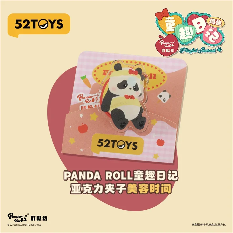 

52TOYS Panda Roll Playful Journal Acrylic Clip Series Around The Tide Play Toys and Ornaments Gifts
