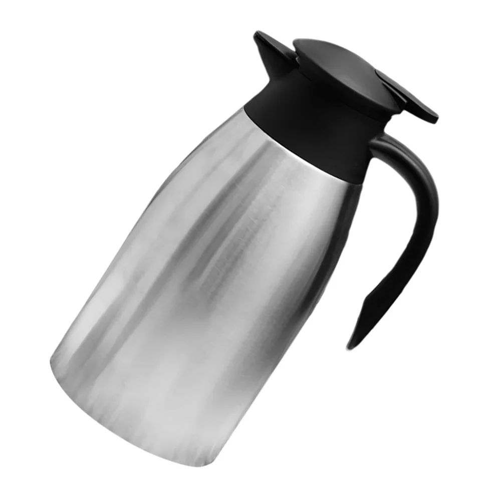 

Thermal Carafe Stainless Steel 2L Pink Double Layer Vacuum Insulated Water Kettle Coffee Pot Long Heat Retention Non Leaking Lid
