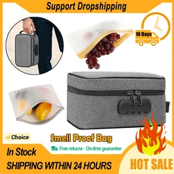 Odor Smell Proof Cigarette Stash Bag Tobacco Jar Bottle Storage Case Organizer Odor Proof Cases Container with Combination Lock