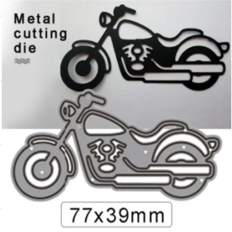 Free Shipping!!! 2020 NEW Scrapbook Motorcycle Shape Design DIY Paper Cutting Dies Scrapbooking Plastic Embossing Folder