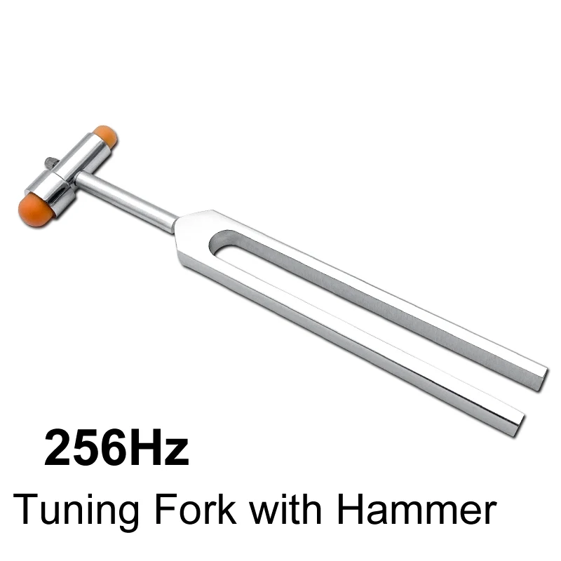 256Hz Body Muscle Relaxation Tuning Fork Neurological Percussor Buck Nerve Reflex Percussor Massager Hammer Sound Therapy Set B2