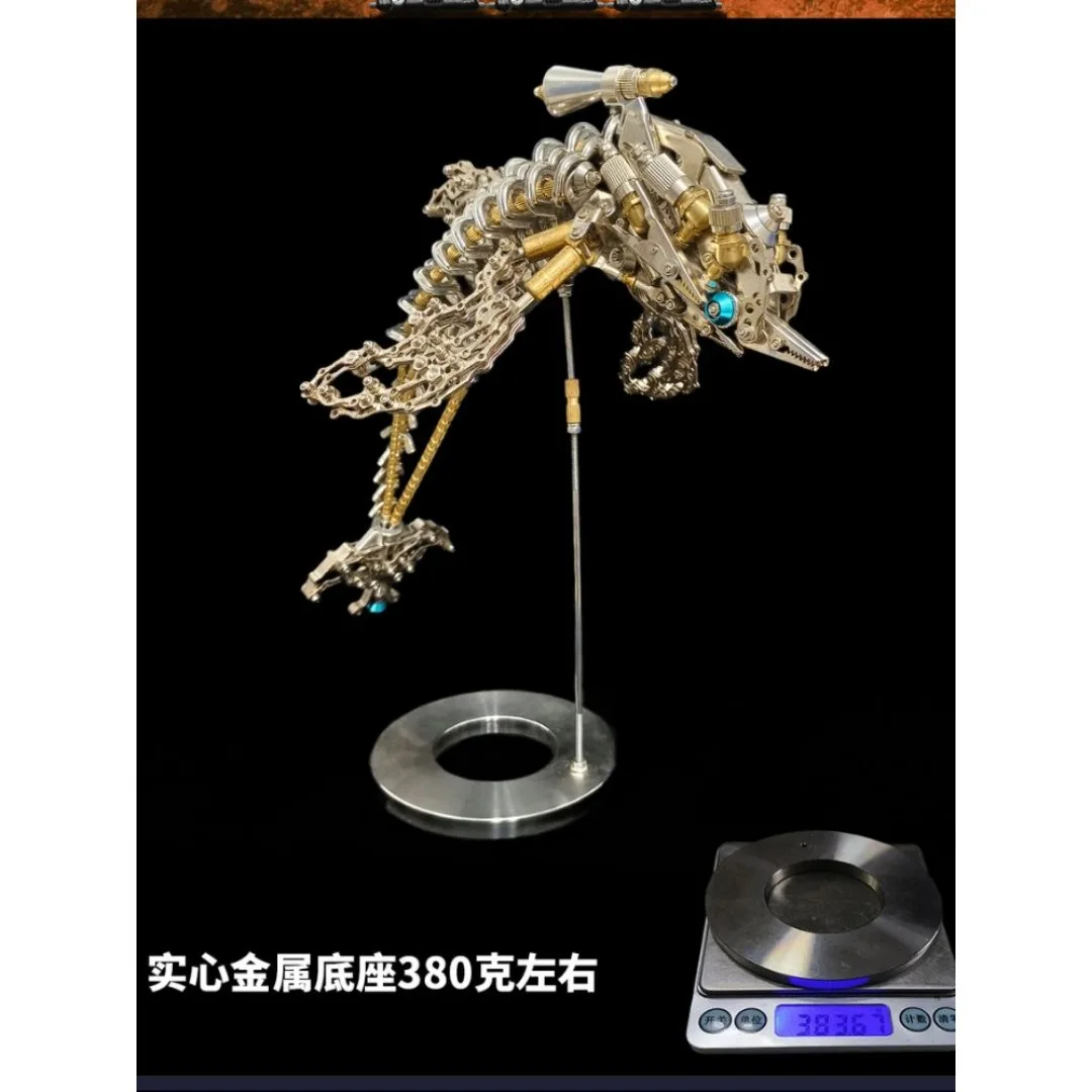 Conjunto de metal de delfín de alta dificultad, bloques de construcción de juguete, rompecabezas tridimensionales 3D, modelos DIY hechos a mano, regalos