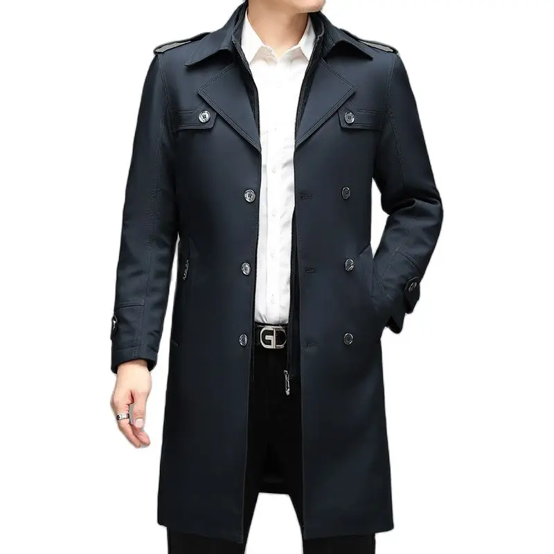 BATMO – veste décontractée en duvet de canard blanc pour homme, parka épaisse et chaude, manteau Trench Long, 90%, 3187