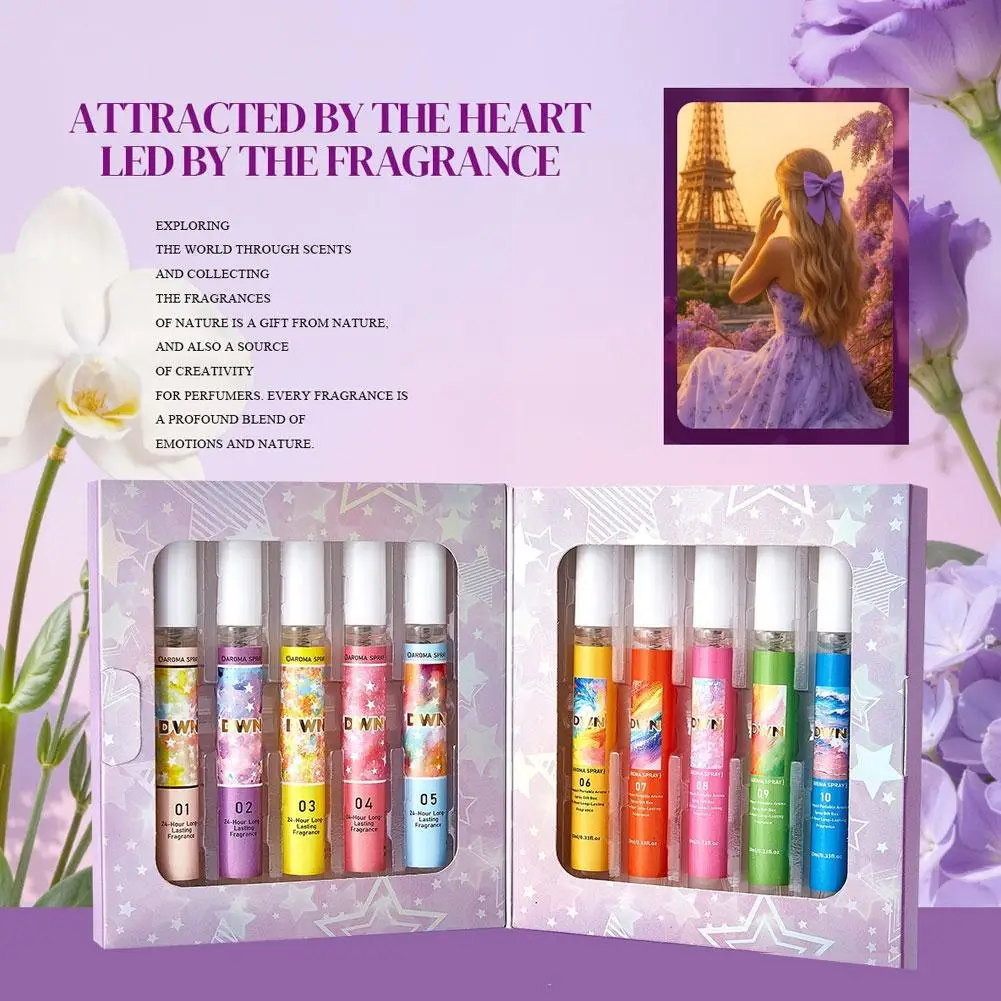 10 Piece Brazilian Inspired Summer Fragrance Gift Set Tropical Beach Vacation Long Lasting Body Spray And Oil Mist gifts