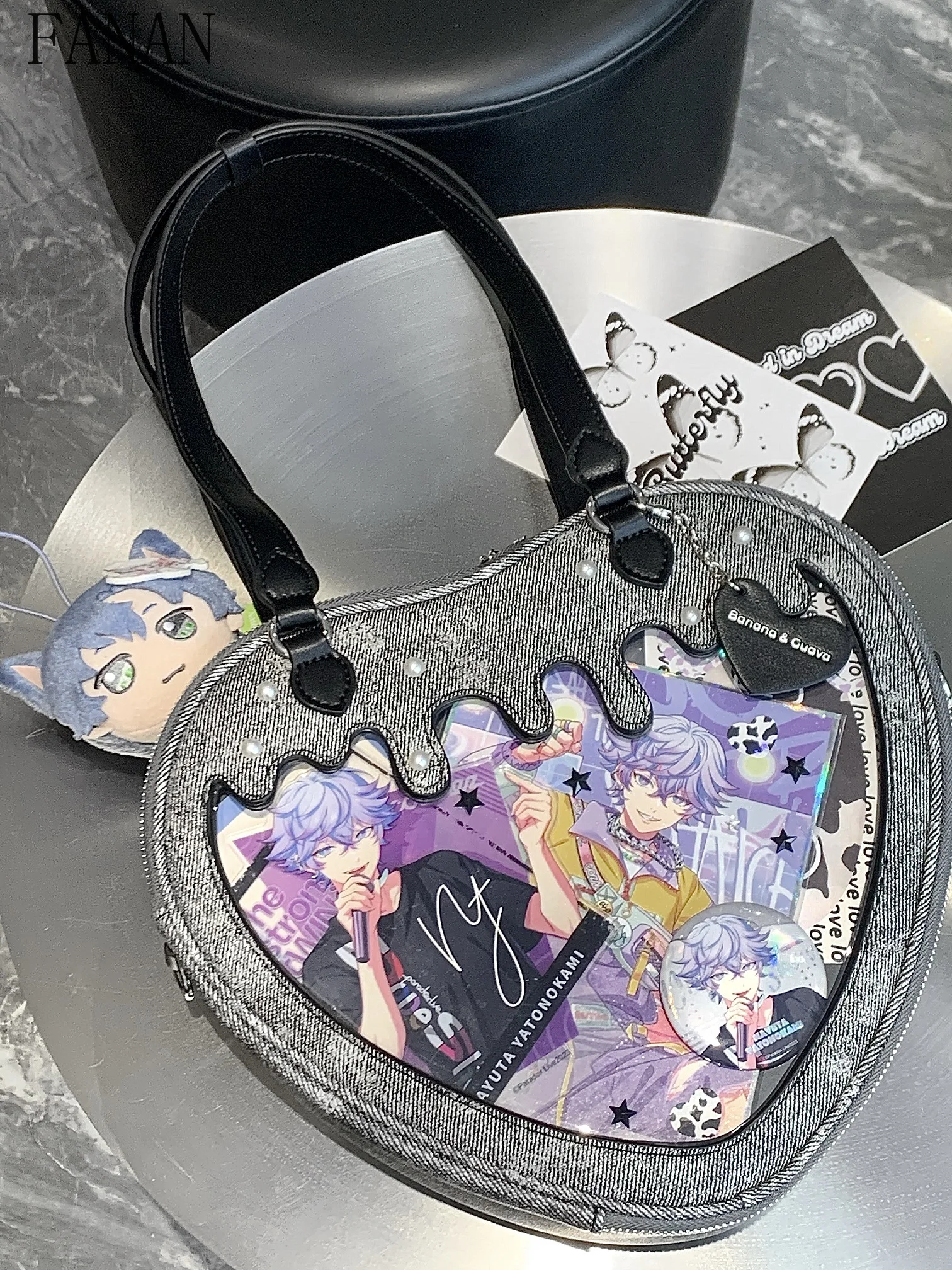 

Shoulder Bags for Women Lolita Style Original Design Love Women's Handbags Japanese Sweet and Cute Beauty Girl Messenger Bag
