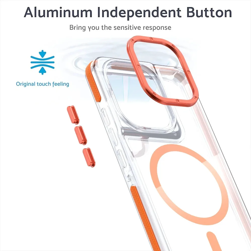 حافظة شفافة مغناطيسية فاخرة مضادة للصدمات لهاتف موتورولا موتو إيدج 60 50 فيوجن 50 برو 50 نيو G86 G56 G15 G05 G55 G24 5G Magsafe #3