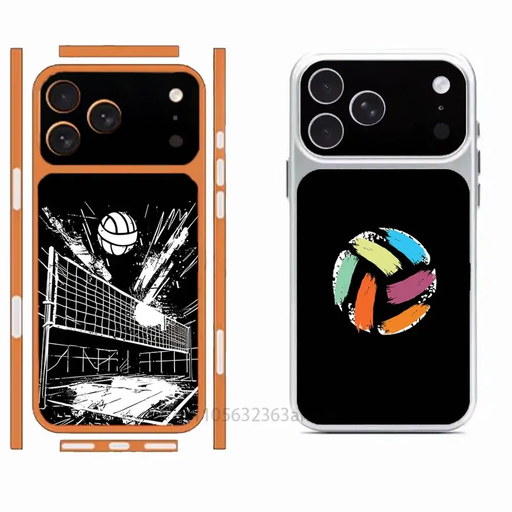 

Painted Art Volleyball Protective Sticker for iPhone 17 Pro 17 ProMax Full Body Back Cover Decal Skin