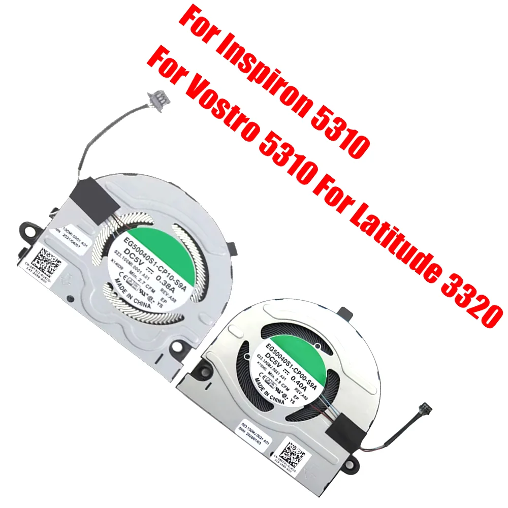 

Laptop Fan For DELL For Inspiron 5310 For Vostro 5310 For Latitude 3320 EG50040S1-CP10-S9A EG50040S1-CP00-S9A 06T5J2 0XKD91