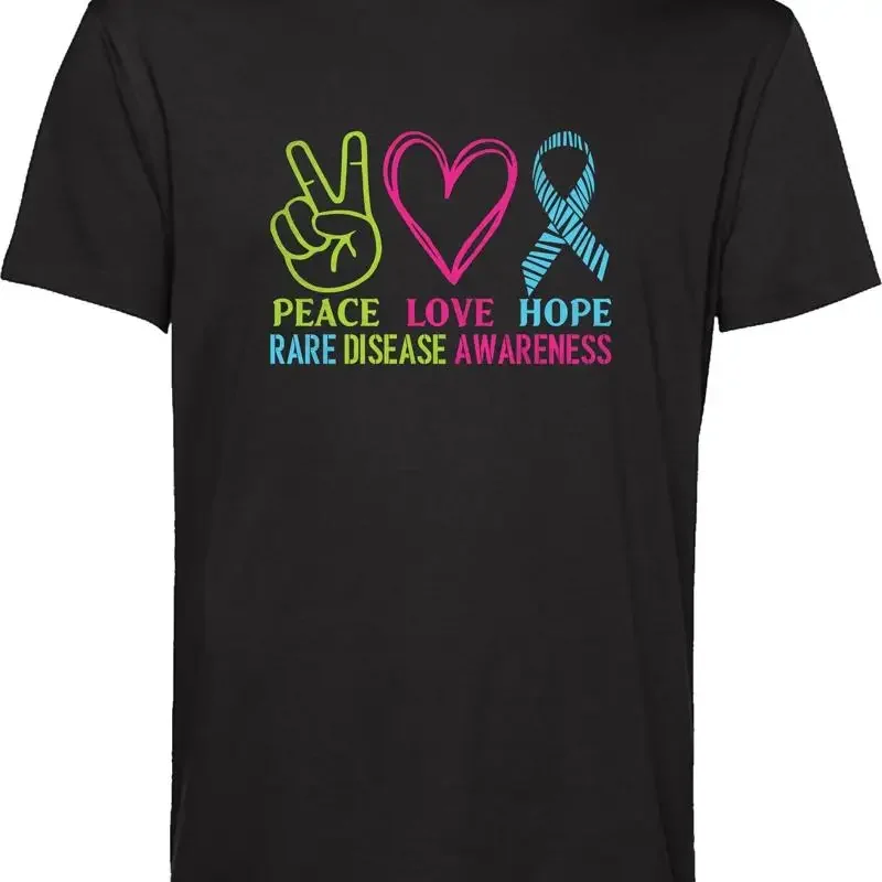 Peace Love Hope Rare Disease Awareness T Shirt Health Matters Deep Thoughts Top