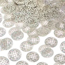 100pcs Glitter Disco Ball Table Confetti for Bachelorette Party Table Decorations for 70s 80s Hippie Birthday Party Supplies
