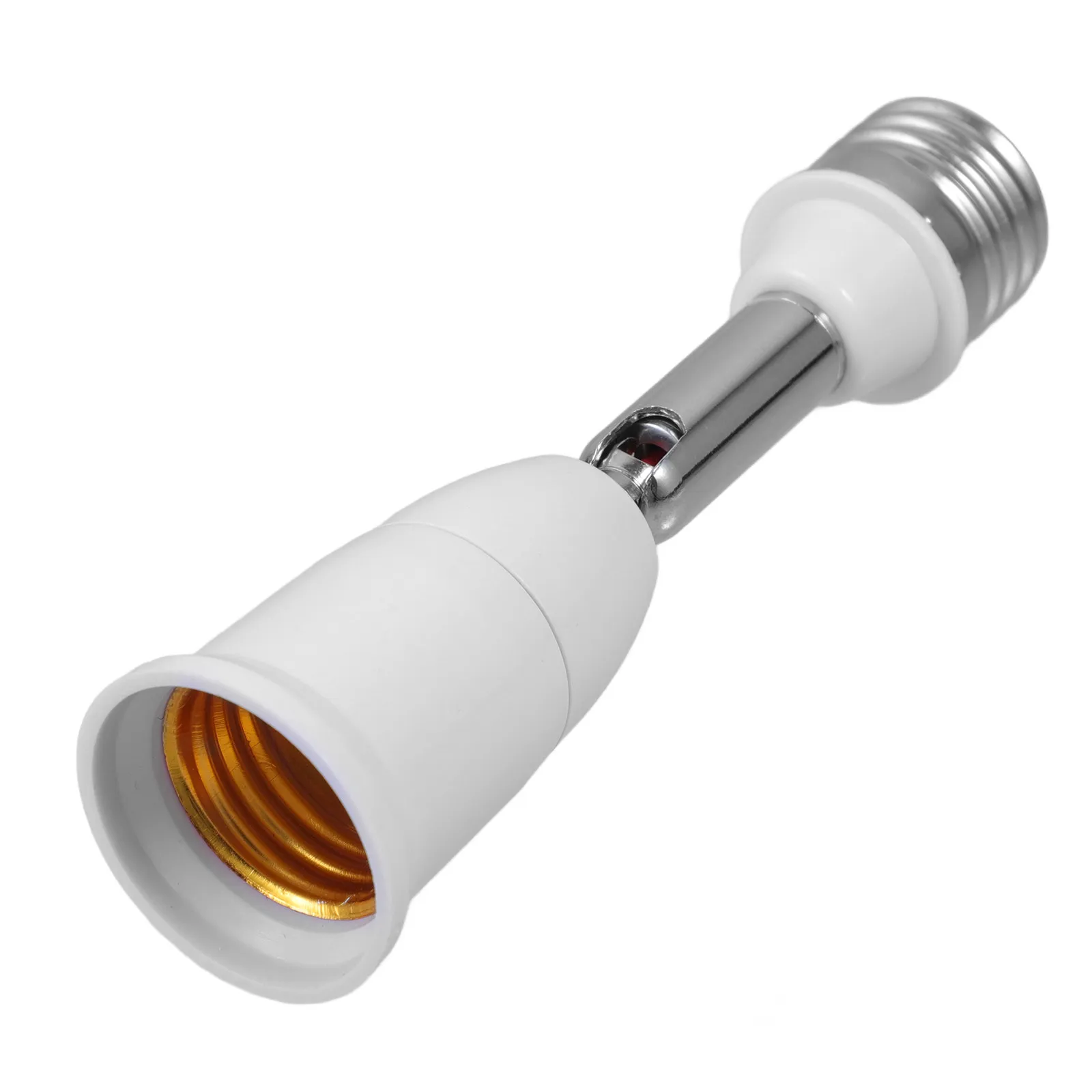 

2 шт. гибкие удлинители для лампочек E27, регулируемые поворотные адаптеры для внутреннего и наружного освещения