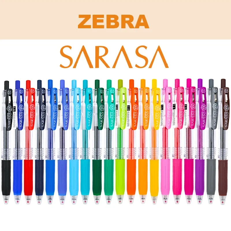 12pcs Zebra SARASA color gel gel pen JJ15-0.5mm 20 colors optional waterproof and light-resistant colorful bright writing smooth