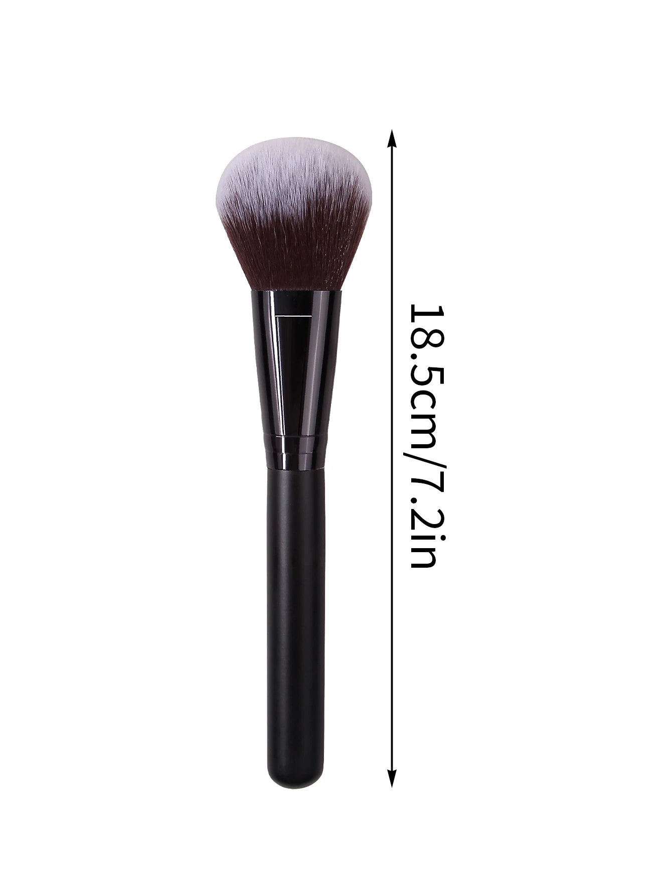 แปรงแต่งหน้าบลัชออนแป้งฝุ่นบนใบหน้าแบบนุ่มด้ามไม้สีดําระดับไฮเอนด์ 1 ชิ้นเครื่องมือความงามระดับมืออาชีพ