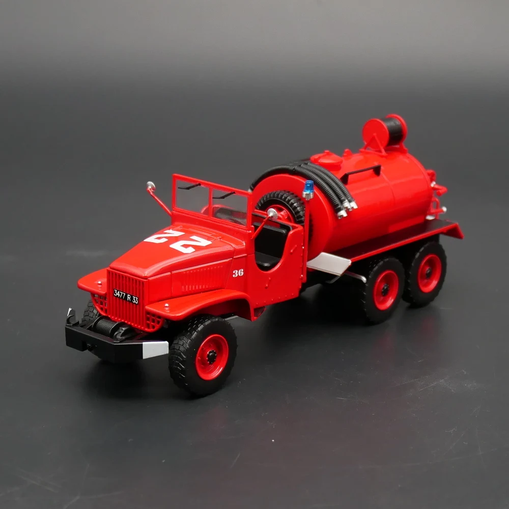 Diecast Ixo 1:43 escala GMC CCF General Motors bosque bomberos rueda hidráulica coche en miniatura de aleación juguete coleccionable regalo recuerdo