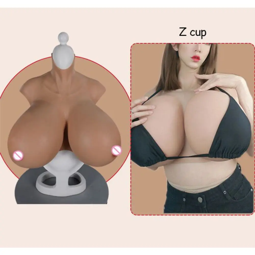 

Huge Silicone Realistic Breast Forms Z Cup Sexy Big Boobs For Male to Female Drag Queen Cosplay Crossdresser