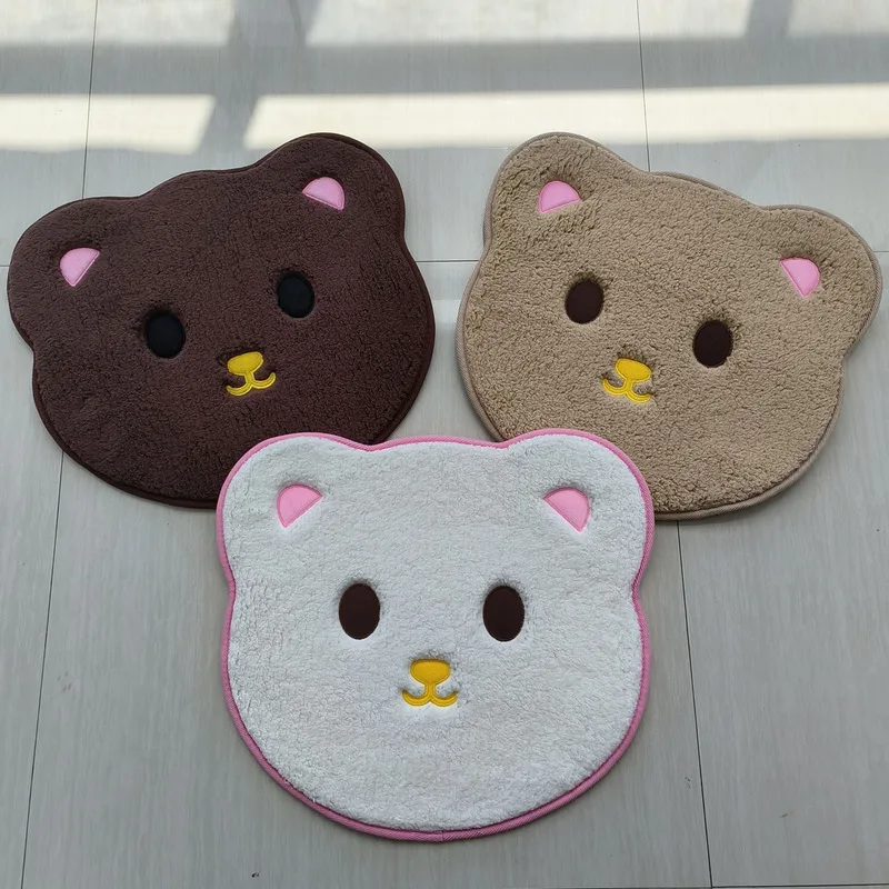 Hello Kitty Anime Peripher Designer Doormat Floor Mat Carpet Home Living Bath Room Anti Slip Imitation Cashmere Pink White Color