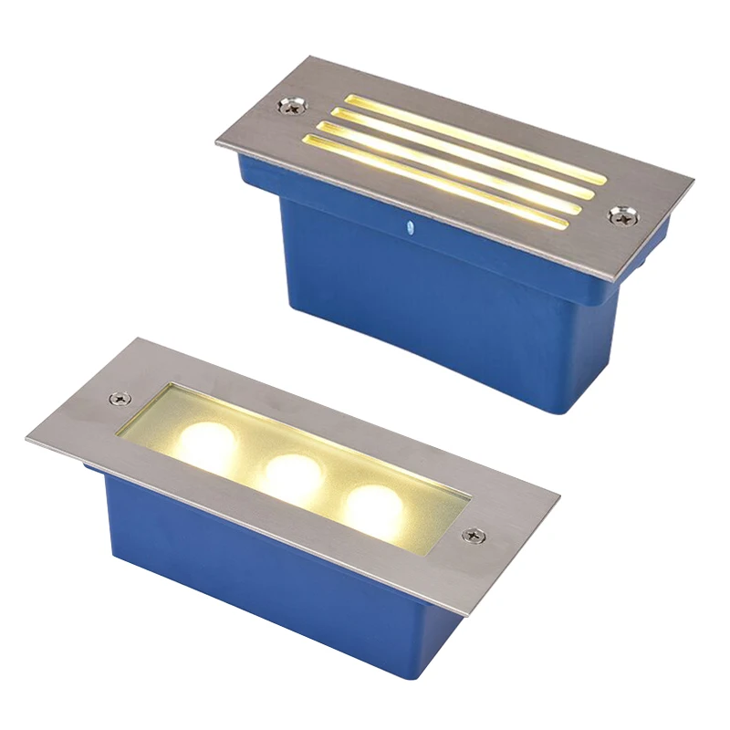6W 10W Wall Light Outdoor indoor 85-265V IP67 LED Step Light Waterproof Stair Light Wall Embedded Underground Lamp Footlights