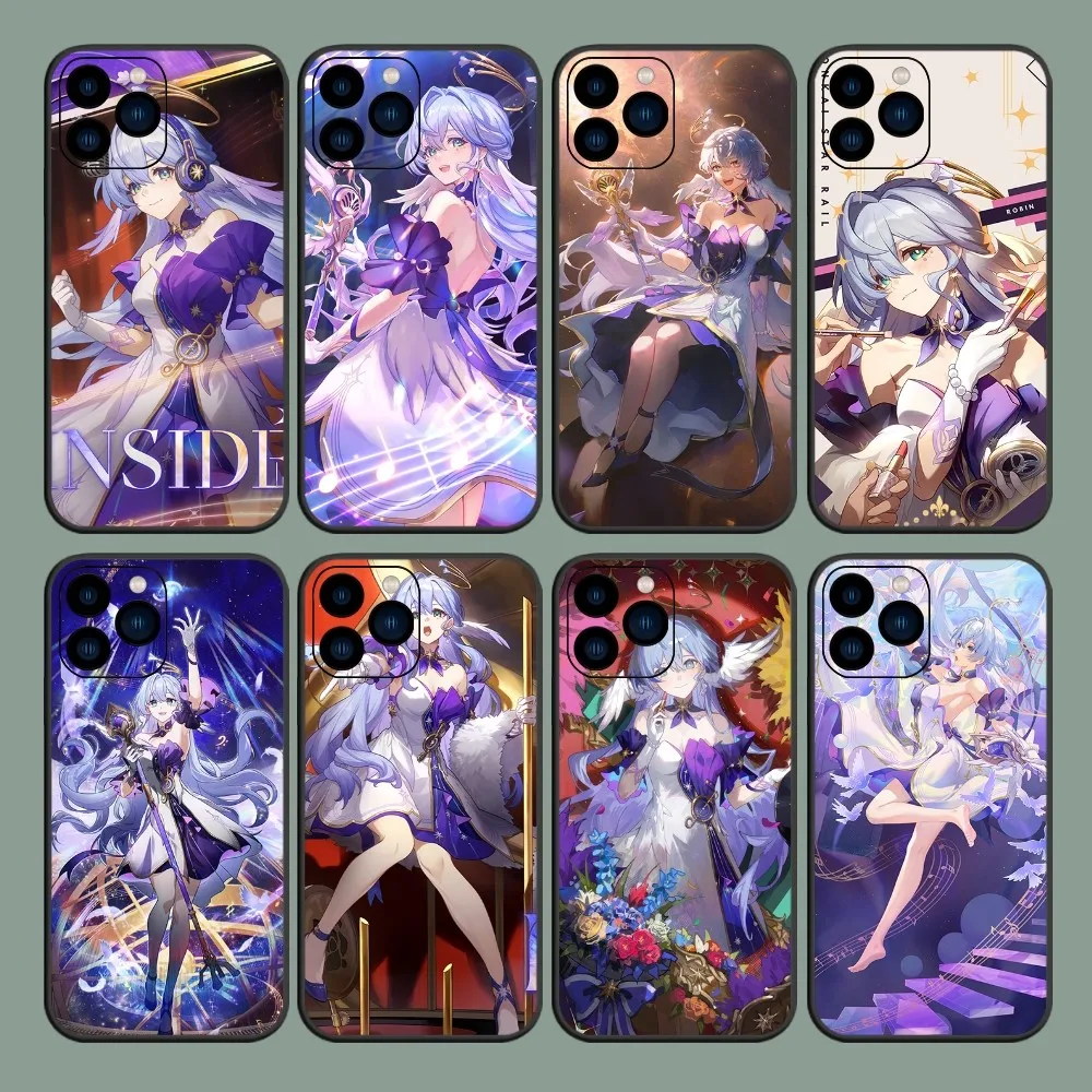 Game Honkai Star Rail Robin Phone Case For iPhone 8 11 12 13 14 15 Mini X XR XS PRO MAX Plus Shell