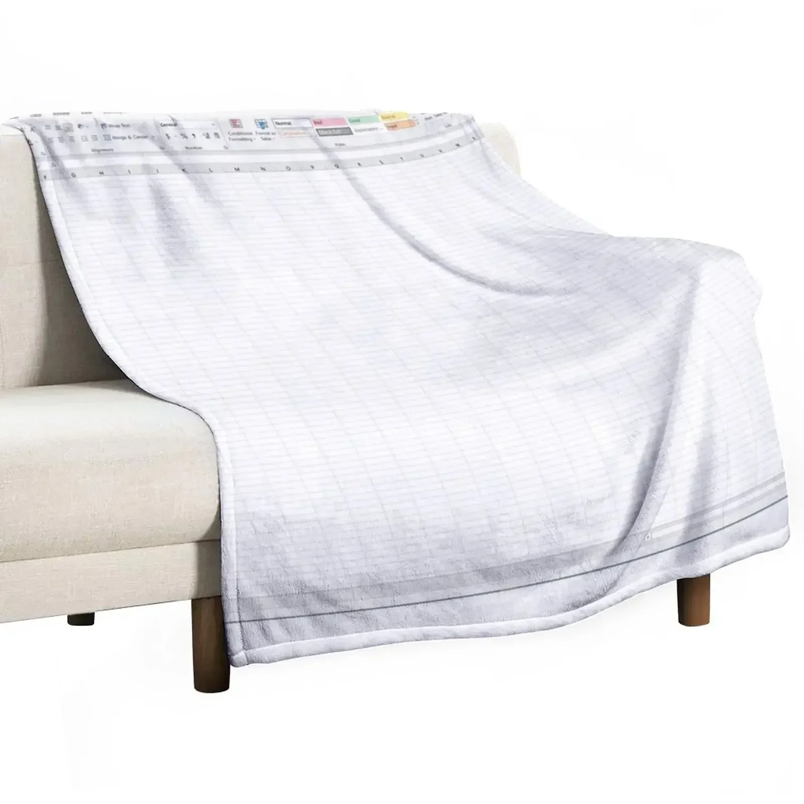 Excel-lent Spreadsheets Throw Blanket sofa bed Winter beds halloween Summer Blankets