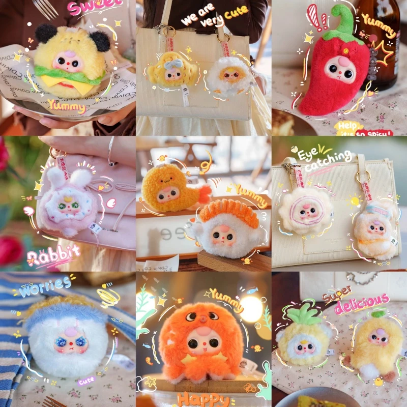 

Baby Three Big Bite Series Blind Box Toys Kawaii Fuzz Animal Figure Doll Surprise Mystery Box Bag Pendant Decor Girl Xmas Gifts