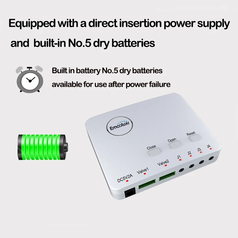 Automatic Water Leak Shut Off Valve Alarm System with 85dB Warning Sound,2 Sensors and Sounds Alarm,Flood Prevention for Laundry