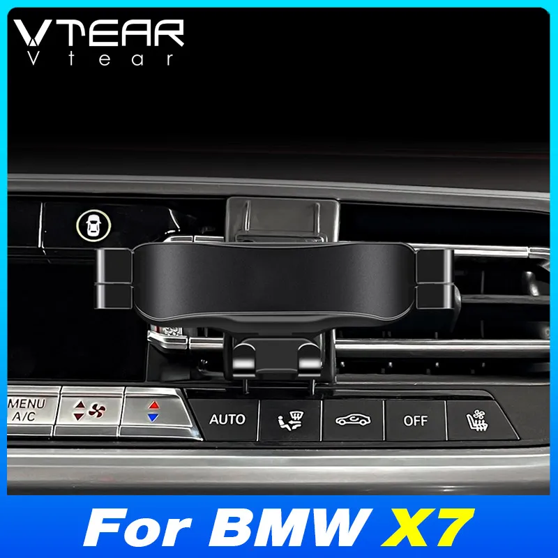 

Vtear Car Phone Holder Air Vent Anti-Skid Clip Support Dashboard Screen Stand Bracket Interior Accessories For BMW X7 2019-2022