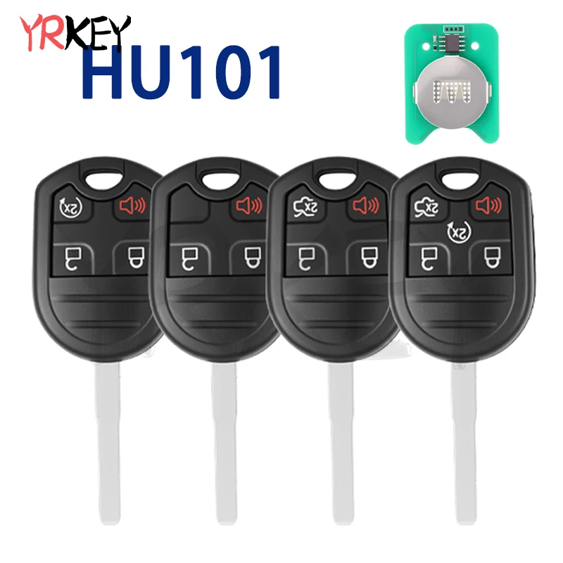 YRKEY - ID63 80bits Car Remote Key For Ford Edge Explorer Ranger Expedition Mustang Escape Taurus Key Fob 315/433MHz CWTWB1U793