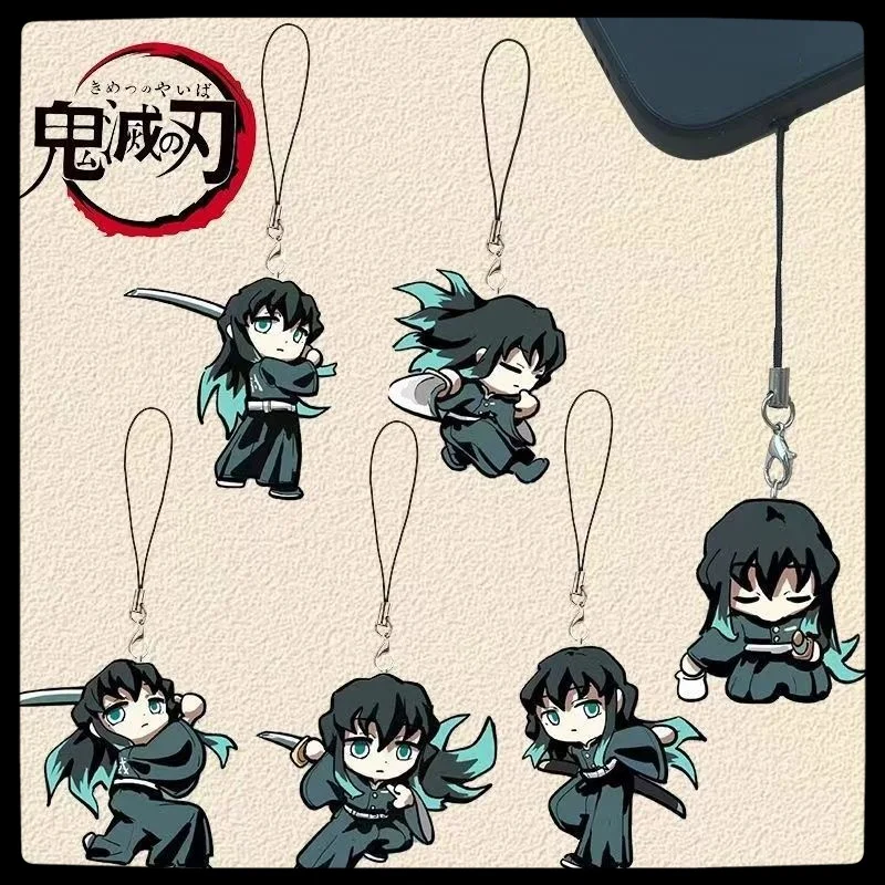 

Demon Slayer: The Blade of Demon Slayer key chains Cartoon peripheral car pendant acrylic mobile phone chain lanyard keychain