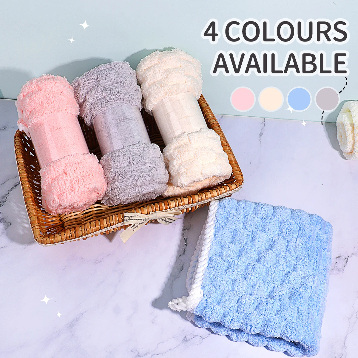 1PC super absorbent towel, lint-free, very suitable for face, bath and hair-an essential bathroom product.