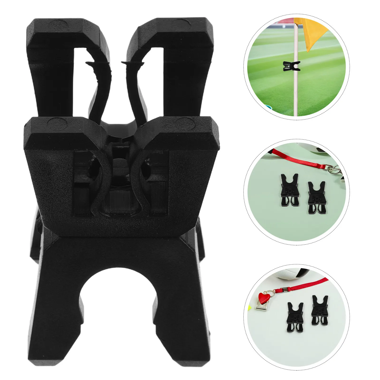 

8Pcs Football Training Pole Buckle Clips Rotatable Plastic Sign Holder for Agility Poles Outdoor Soccer Marker Rod Swivel