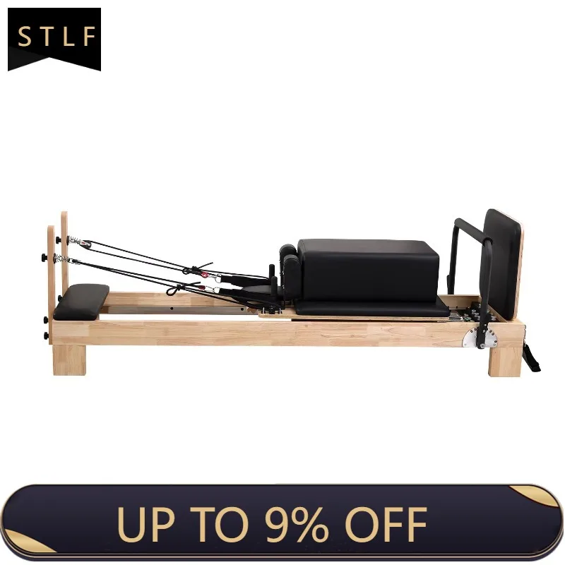 

YTYIN OEM Warehouse Oak Wood Pilates Reformer Bed, Best Qualified Core Training Equipment for Studio & Home Use