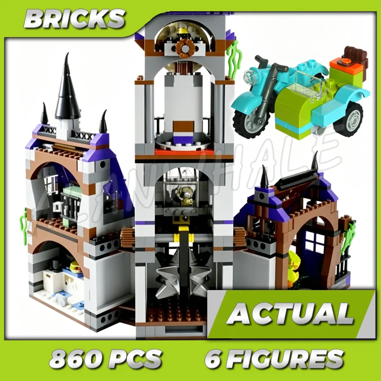 860pcs Movie Series Mystery Mansion Haunted Modular House Castle 10432 Building Kits Sets Compatible With Bricks
