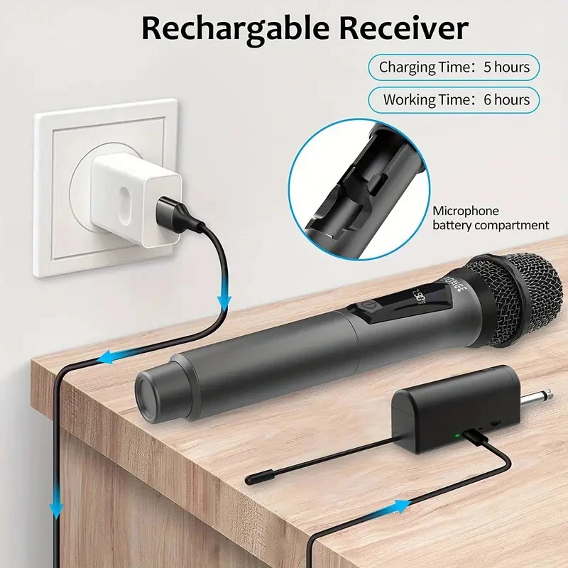 2025 hot sale BMG BG-261U Best Sound Equipment Karaoke Microphone Rechargeable Professional Handheld Cordless Wireless Microphon