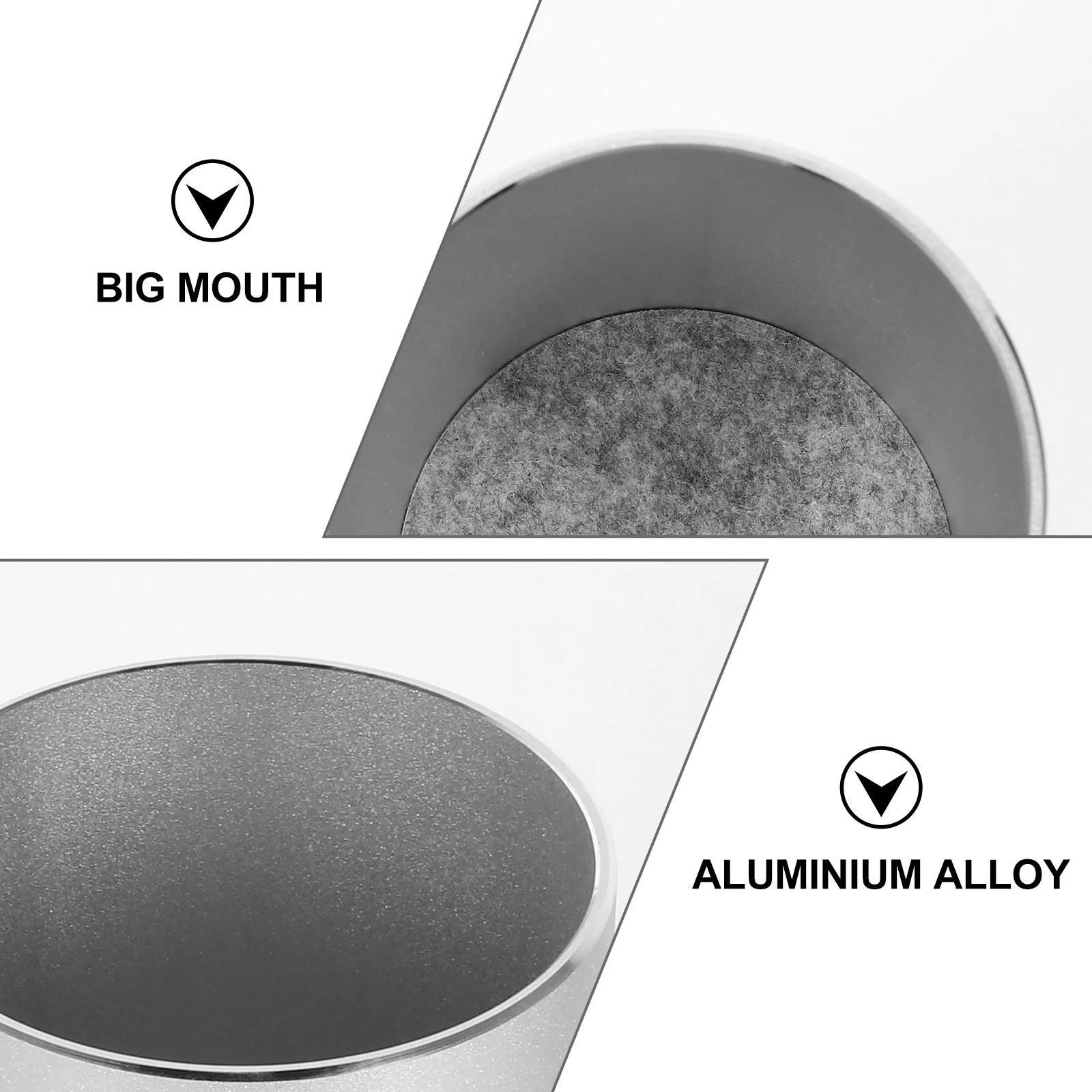 

1Pcs Metal Pen Container Aluminium Alloy Office Round Organizer High-Quality Material Simple Creative Design Fadeless