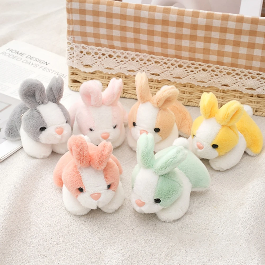 

Cute Rabbit Toys Bunny Toys Bag Pendant Photography Accessories Kid Girls Toy Birthday Gifts Mini Animal Doll Keychain Key Ring