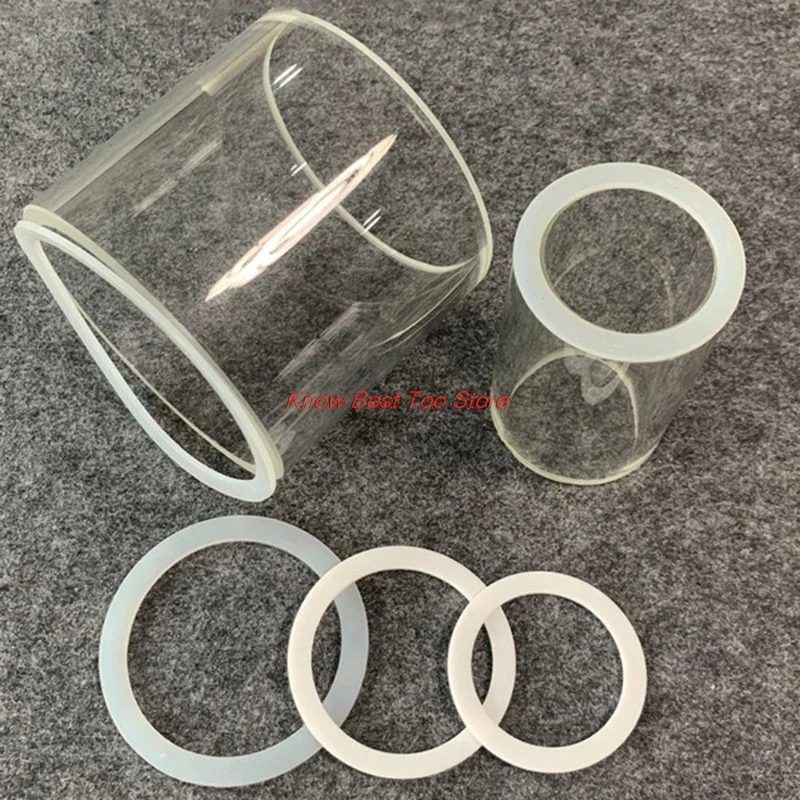 1PCS 28-500mm White VMQ Slicone Rubber Flat Gasket Washer For Sight Glass diopter Homebrew