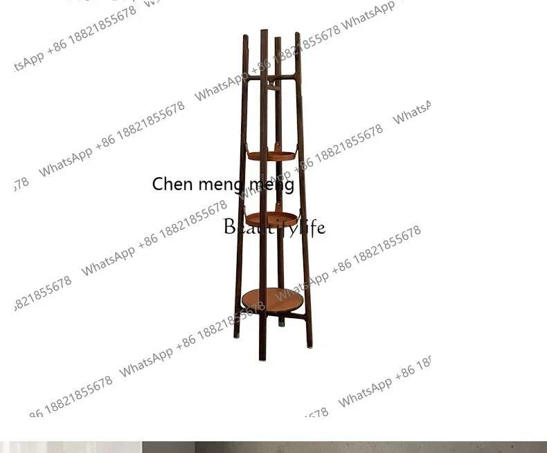 

New style New Italian light luxury solid wood rack multi-layer large-capacity Nordic home floor coat rack hanging clothes ss 861