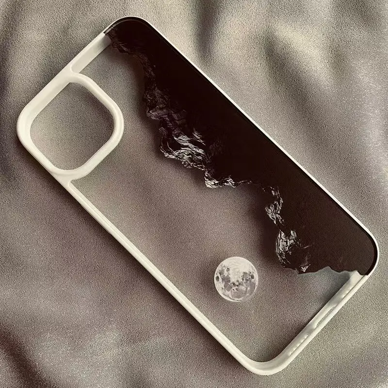 Sunset Scenery Hard Clear Phone Case For iPhone 16 17 Pro Case iPhone 16 17 15 14 11 Pro Max 13 12 Mini 7or8 SE Shockproof Cover